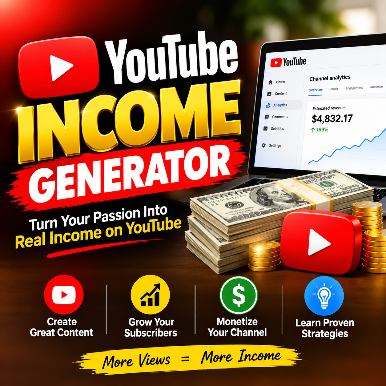 How You Can Earn Monthly Income On YouTube Without Showing Your Face