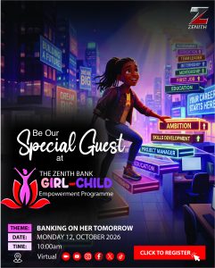 Adaora Umeoji Led Zenith Bank Unveils Banking On Her Tomorrow to Inspire Next Generation of Girls