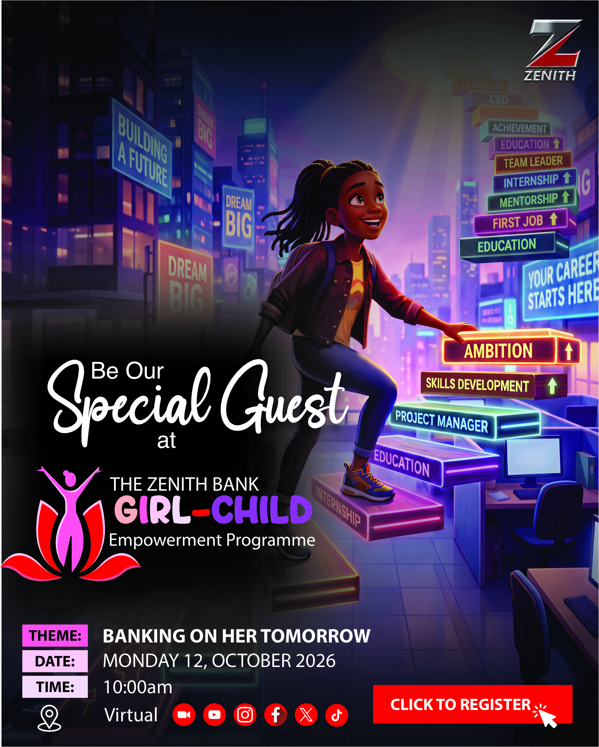 Adaora Umeoji Led Zenith Bank Unveils Banking On Her Tomorrow to Inspire Next Generation of Girls