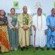 L-R: Mrs. Augustina Chuks, Chairman uptown zone, Mrs Adenike Ajobo, MD Adron Homes, Sir, Aare Adetola EmmanuelKing KOF, Chairman/GCEO Adron Homes Properties Limited, HRH, Oba Peter Oluwole Ogunbayo, Otete III, Odemo of Isara Remo, Alhaji Akeem Segun Koletowo, Chairman, Downtown Zone at the inauguration and swearing in ceremony of Adron Homes & Property Owners & Residents Association (AHPORA) EXCOs of Treasure Park & Gardens Phase 2, Downtown Estate, Shimawa Ogun State, on Sunday, 18th October, 2026 held at the Event Ground of the Estate.