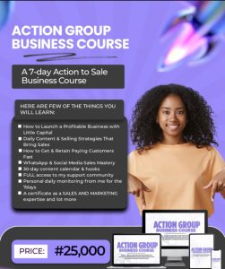 Action Group Business (AGB) Course: The New Business System Helping Nigerians Build Profitable Businesses From Scratch